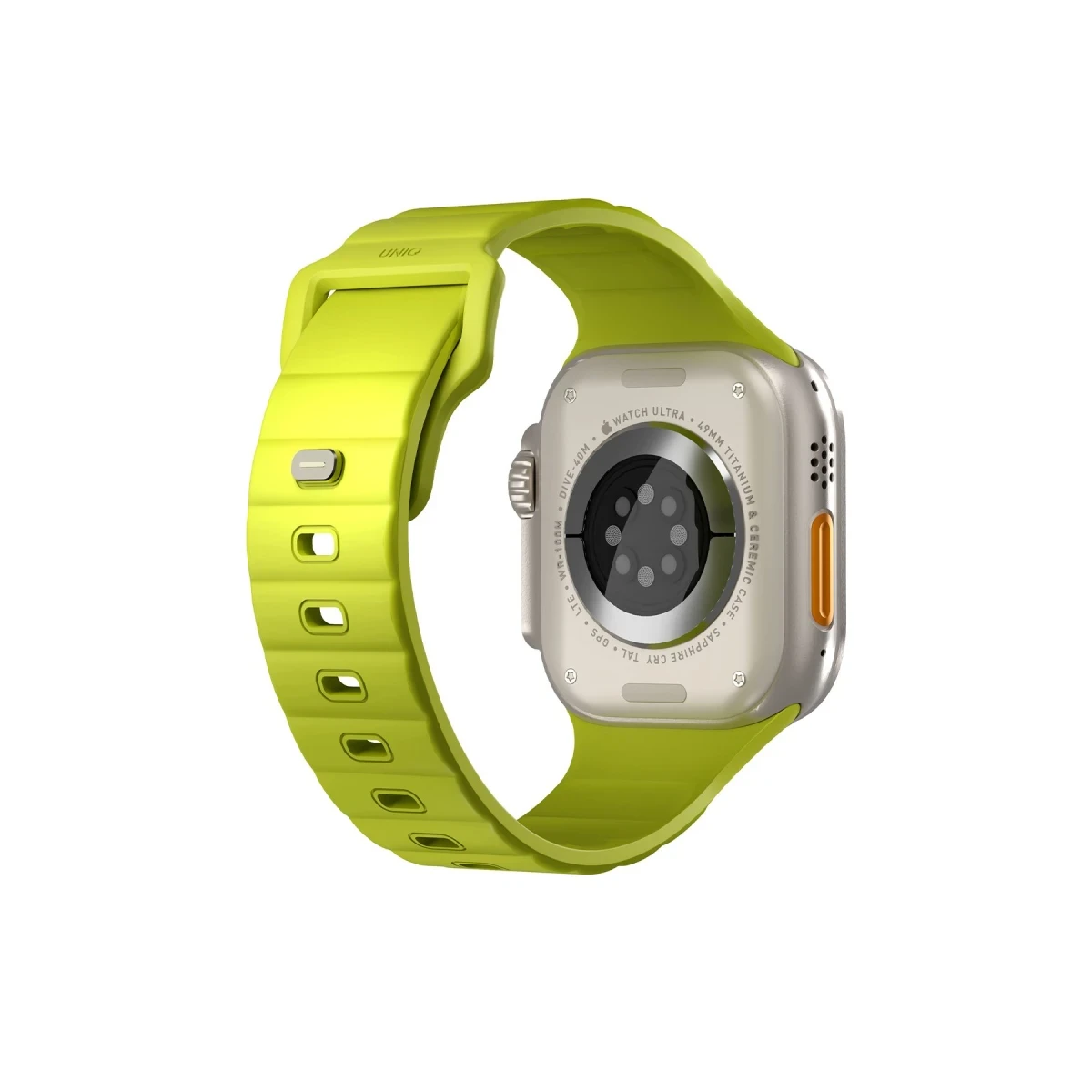Uniq Apple Watch Ultra 49mm Stride FKM Silikon Kordon - Açık Yeşil